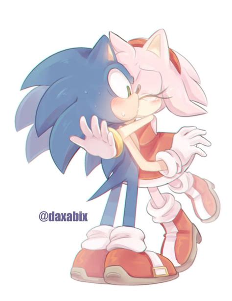 amy rose and sonic kiss